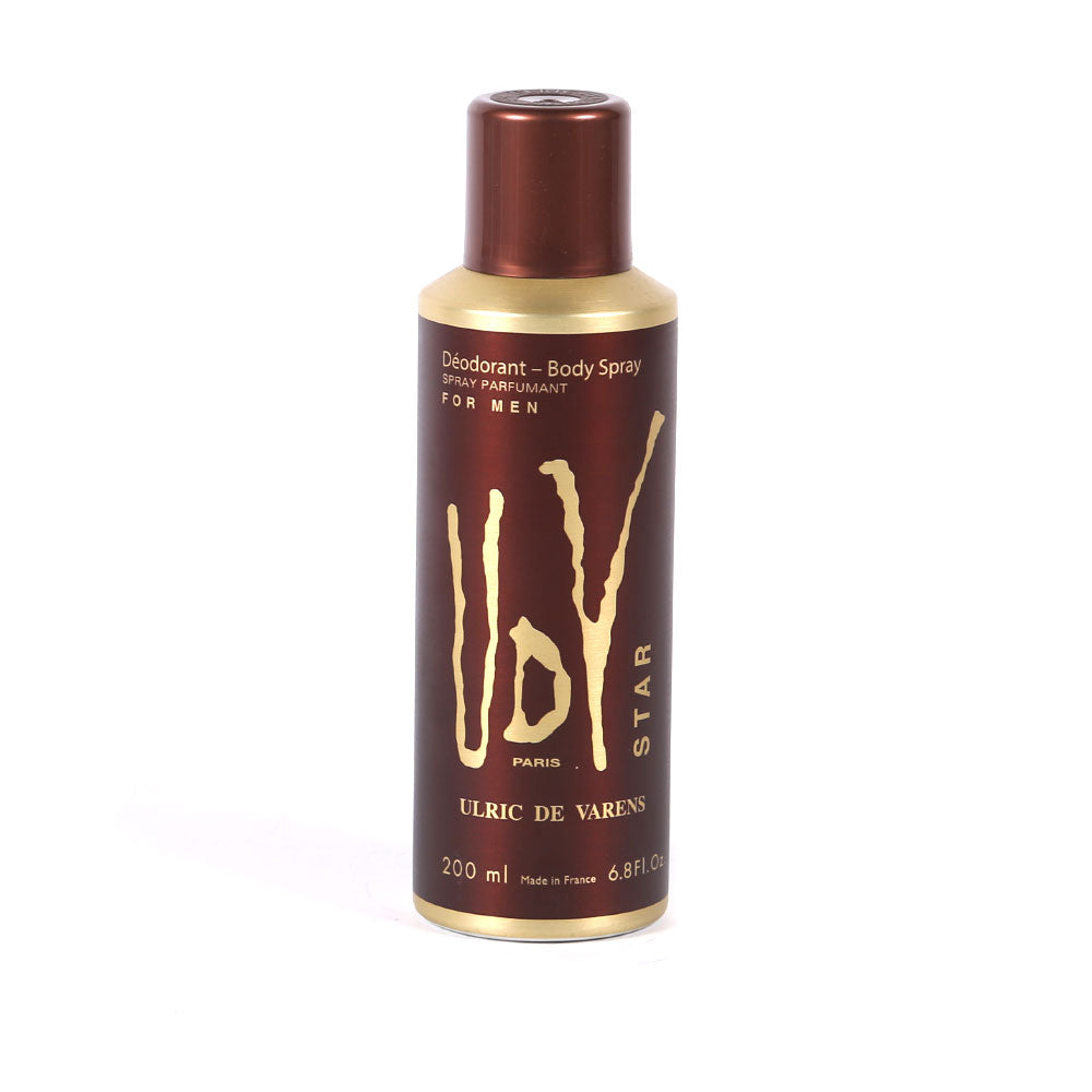 UDV DEODORANT STAR FOR MEN 200 ML Default Title - MamasJan Grocery Nonfood