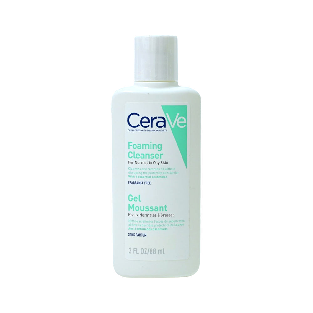 CERAVE FOAMING CLEANSER NORMAL TO OILY SKIN 88 ML Default Title - MamasJan Makeup