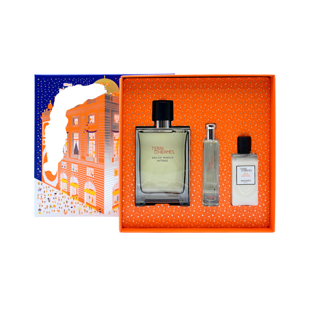 HERMES TERRE D HERMES INTENSE FOR MEN EDP 3PC GIFT SET Default Title - MamasJan Perfume