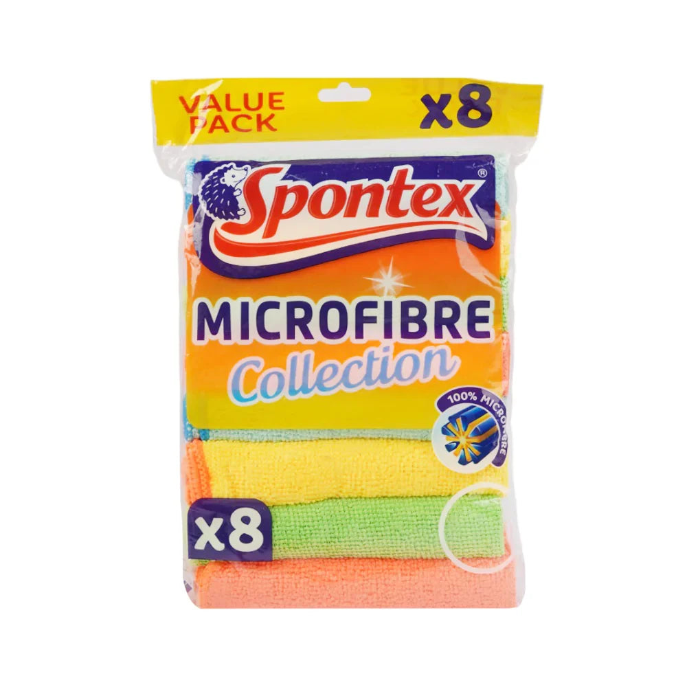 SPONTEX MICROFIBER VALUE PACK 8S Default Title - MamasJan Grocery Nonfood