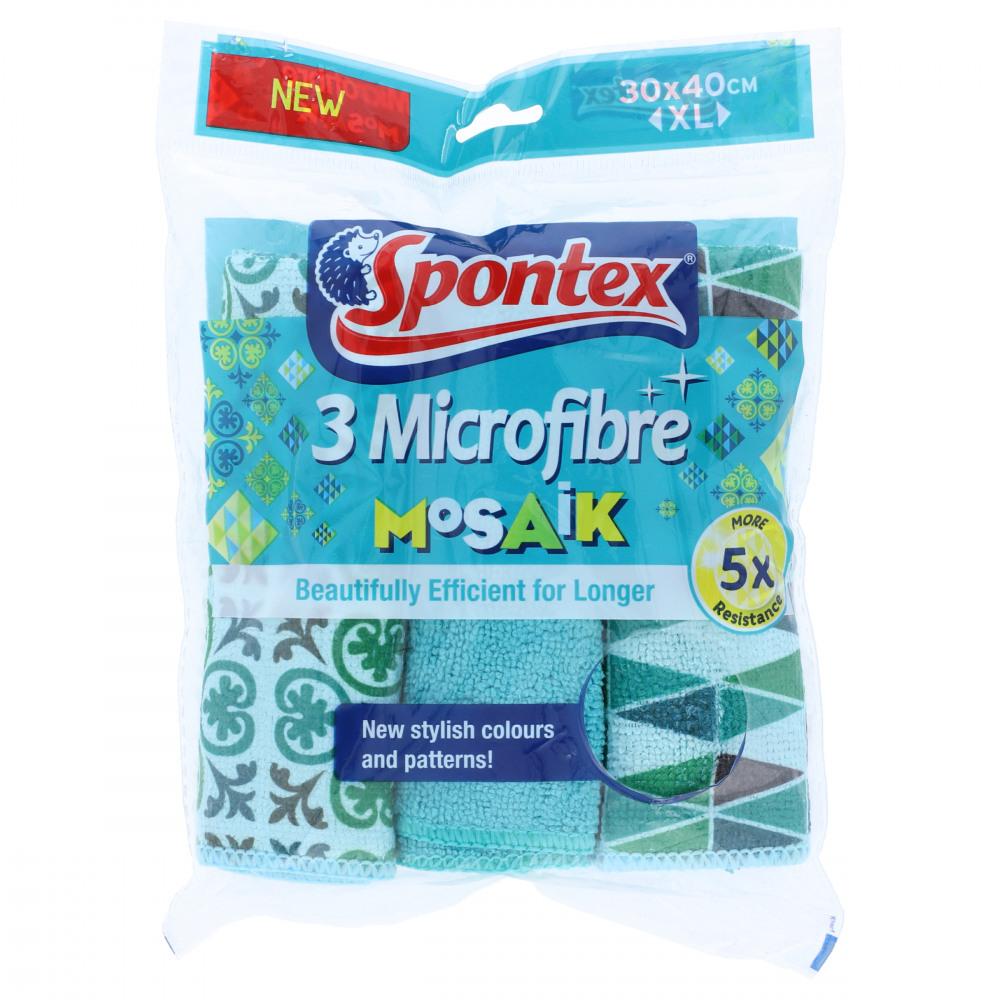 SPONTEX 3 MICROFIBER MOSAIK Default Title - MamasJan Grocery Nonfood