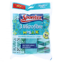 SPONTEX 3 MICROFIBER MOSAIK Default Title - MamasJan Grocery Nonfood
