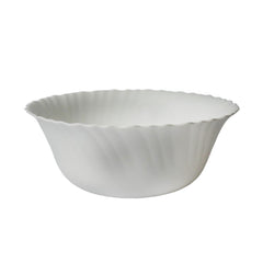BOWL SALAD LARGE MANAL WHITE M0041-44 Default Title - MamasJan Crockery