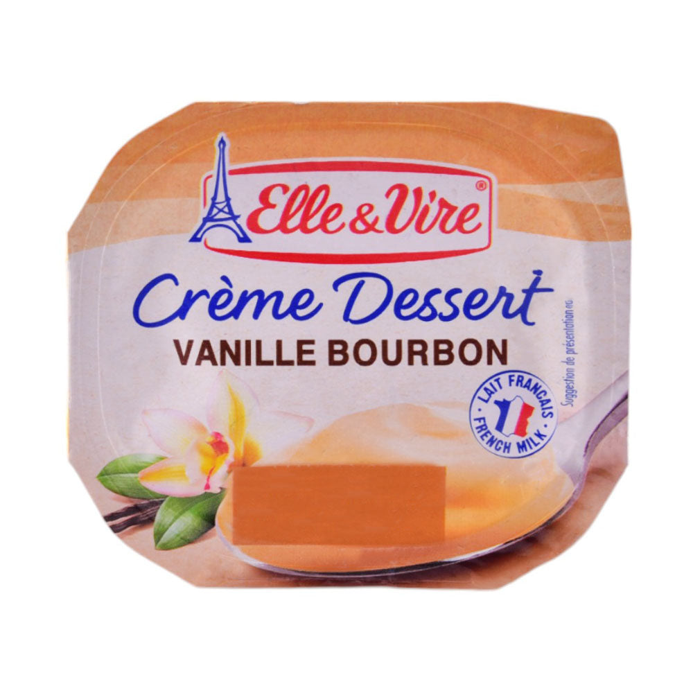 ELLE & VIRE CREME DESSERT VANILLE BOURBON 100GM Default Title - MamasJan Grocery