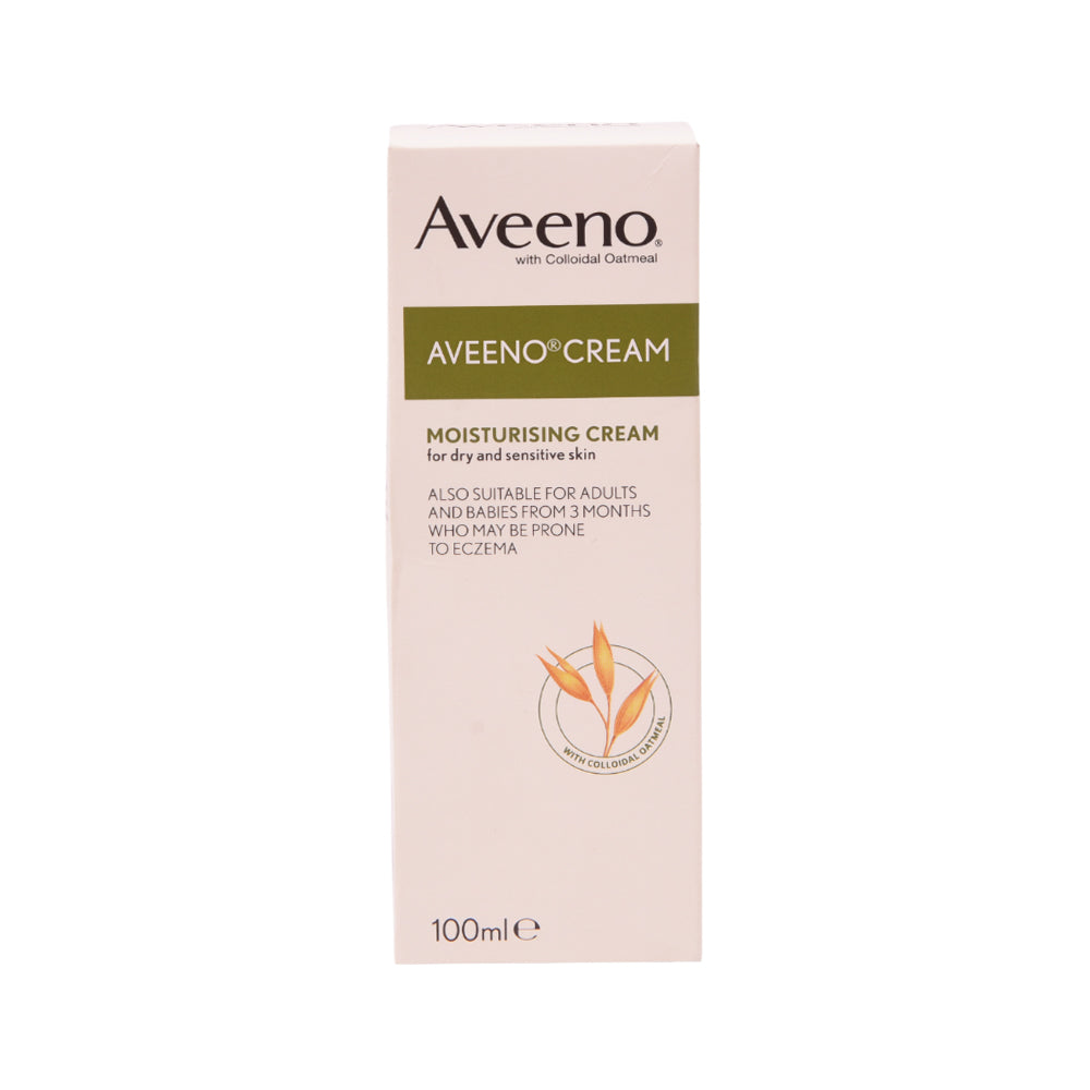 AVEENO MOISTURISING CREAM FOR DRY & SENSITIVE SKIN 100 ML Default Title - MamasJan skincare