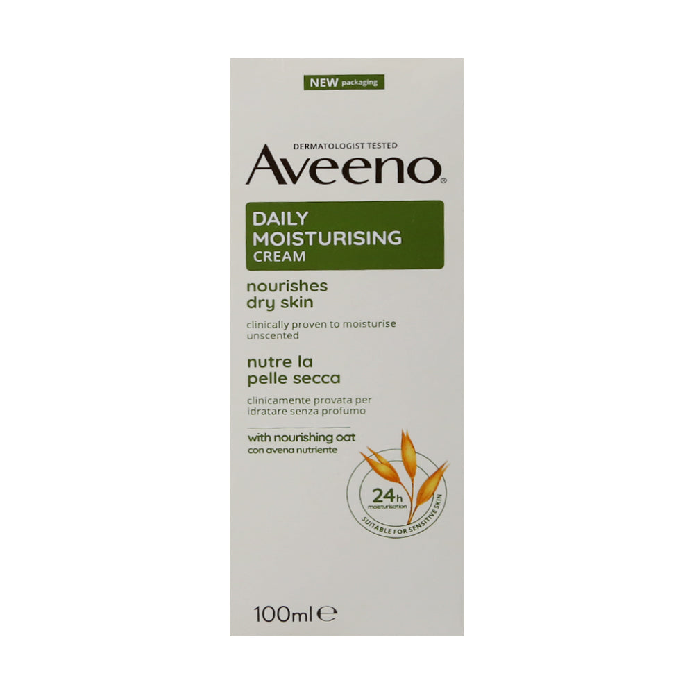 AVEENO DAILY MOISTURISING CREAM FOR DRY SKIN 100ML Default Title - MamasJan skincare