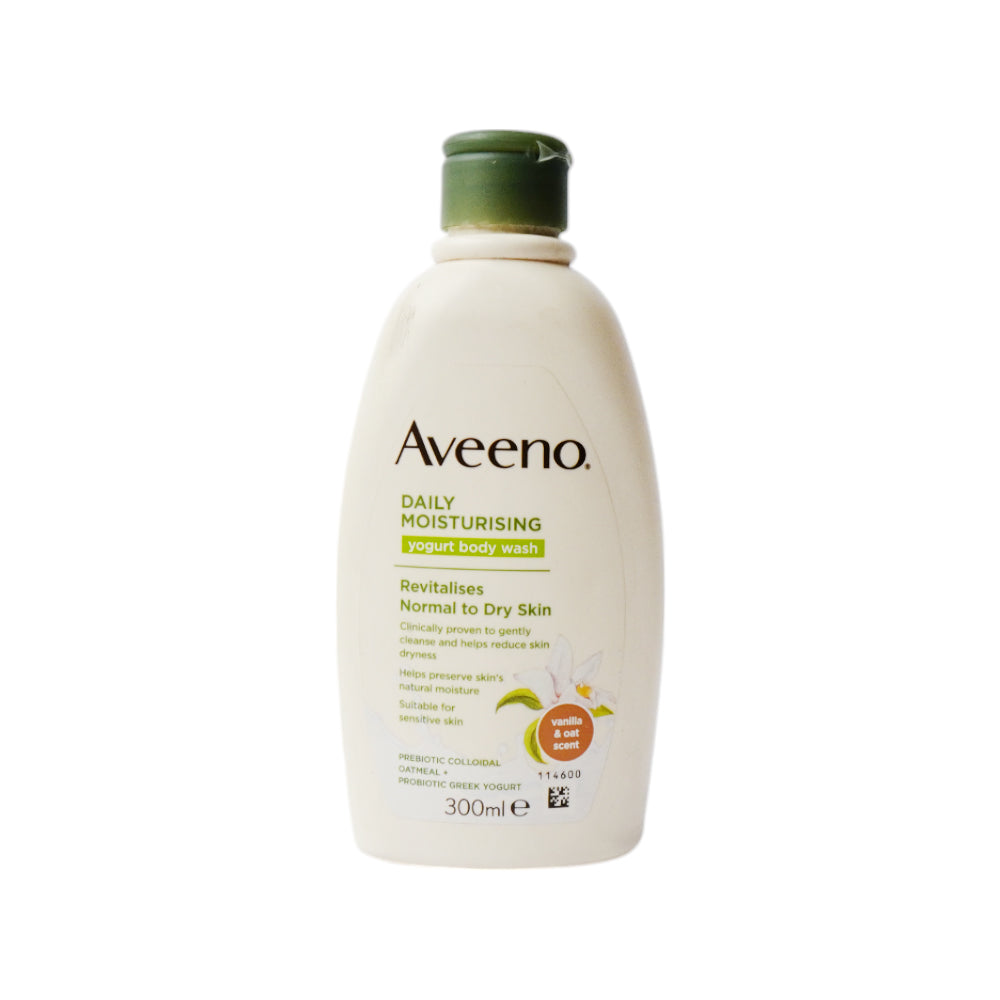 AVEENO BODY WASH DAILY MOISTURISING YOGURT & VANILLA 300 ML Default Title - MamasJan skincare