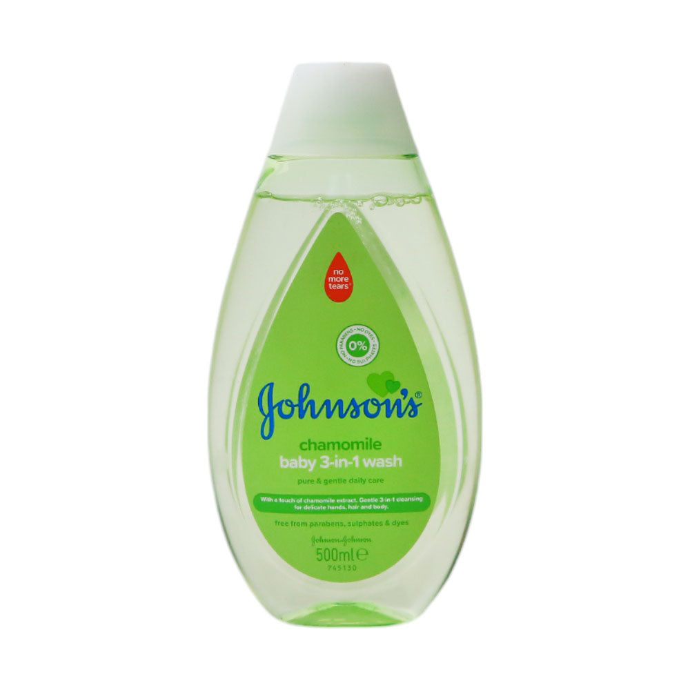 JOHNSONS BABY SHAMPOO CHAMOMILE 3IN1 PURE GENTLE 500 ML Default Title - MamasJan Grocery Nonfood