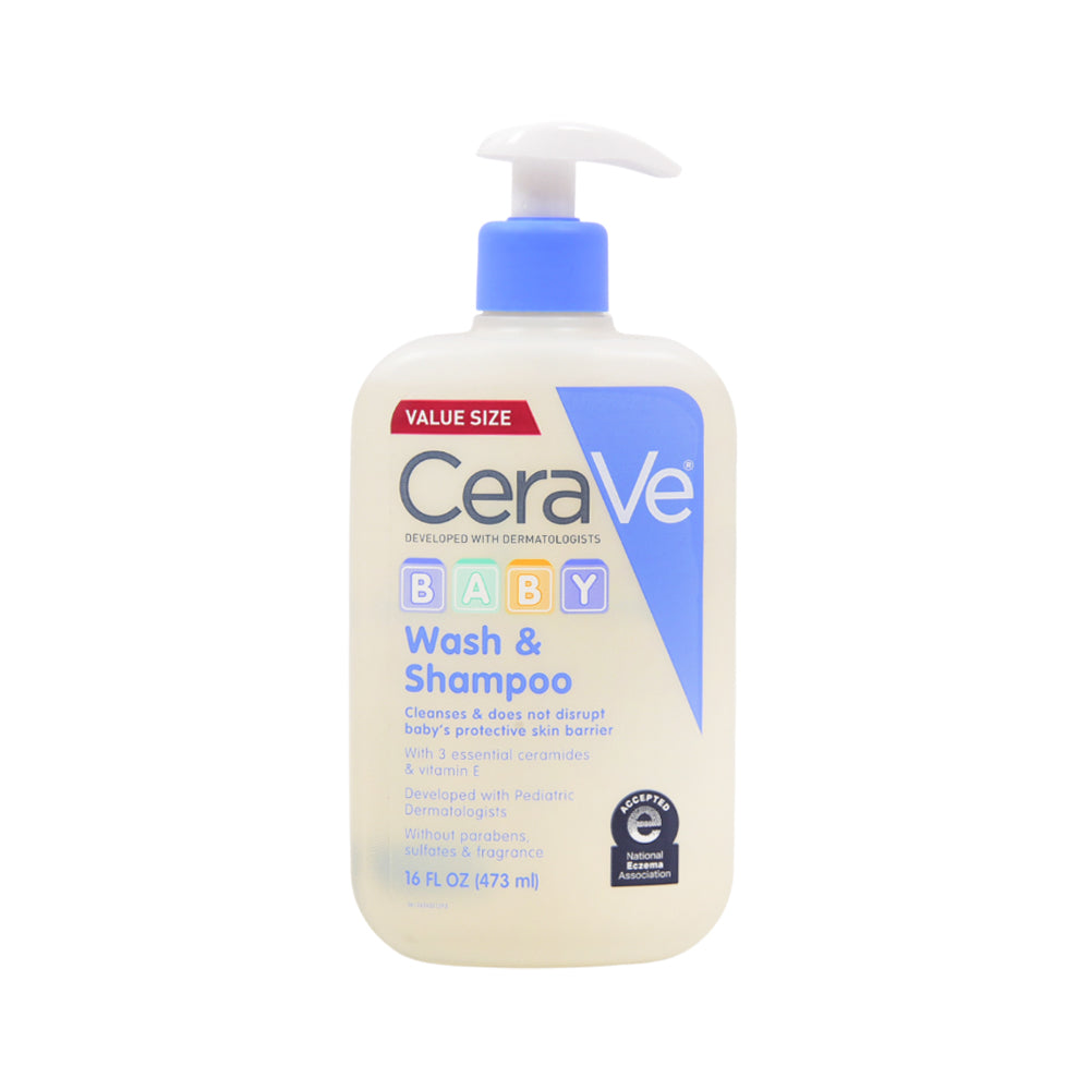 CERAVE BABY BODY WASH & SHAMPOO 473ML Default Title - MamasJan Makeup
