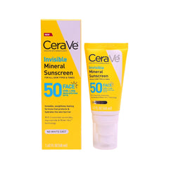 CERAVE INVISIBLE MINERAL SUNSCREEN SPF50 48ML Default Title - MamasJan Makeup