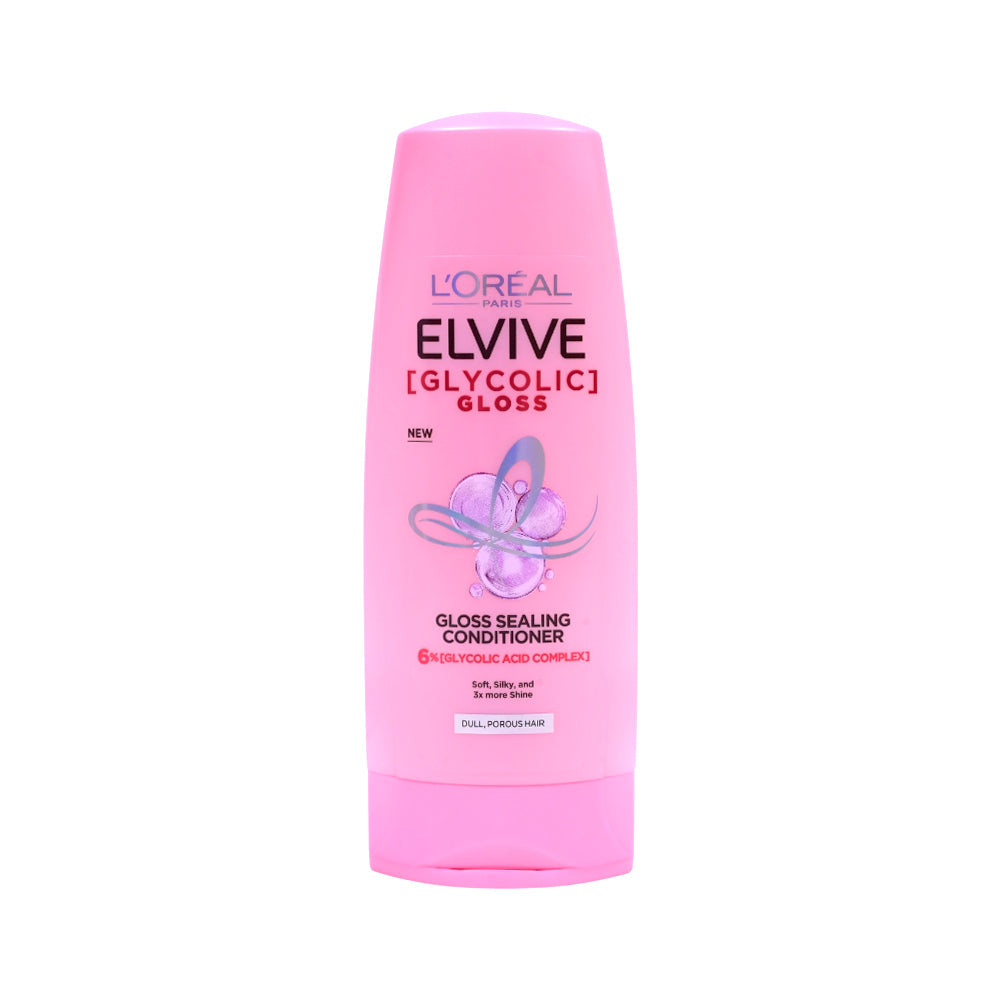 LOREAL ELVIVE GLYCOLIC EXTRA GLOSS SOFT SLIKTY CONDITIONER 1 Default Title - MamasJan haircare