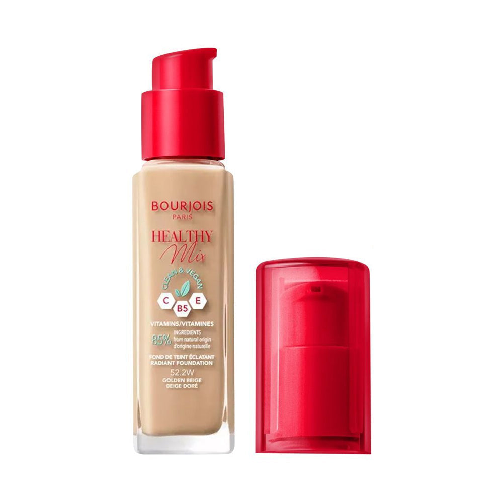 BOURJOIS HEALTHY MIX CLEAN VEGAN FOUNDATION 52.2 GOLDEN BEIG Default Title - MamasJan Makeup
