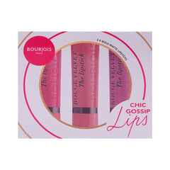BOURJOIS CHIC GOSSIP PINK LIPSTICK 3 PIECES SET Default Title - MamasJan Makeup