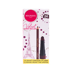 BOURJOIS PARIS PROMO PACK VELVET CONTOYR BURNT RED LIPS LIN Default Title - MamasJan Makeup