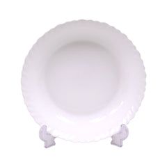DISH ROUND MANAL WHITE M0057 Default Title - MamasJan Crockery