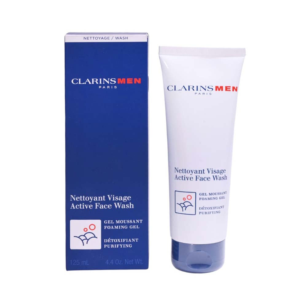 CLARINS SKINCARE MEN ACTIVE FACE WASH RET125ML Default Title - MamasJan Makeup