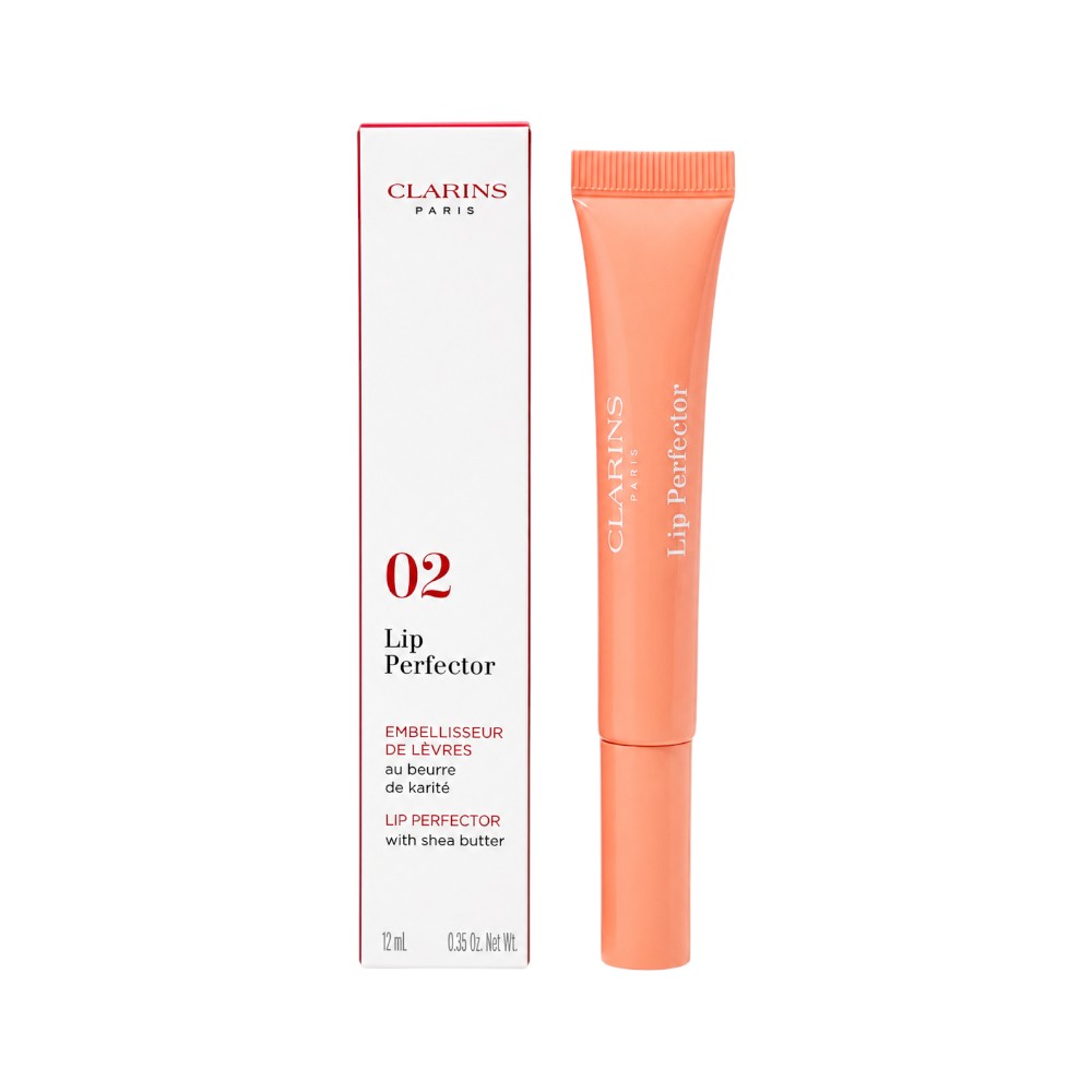 CLARINS LIP PERFECTOR 02 APRICOT SHIMMER 12 ML Default Title - MamasJan Makeup