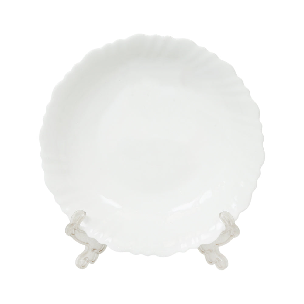 PLATE DEEP 7INCH MANAL WHITE M0101 Default Title - MamasJan Crockery