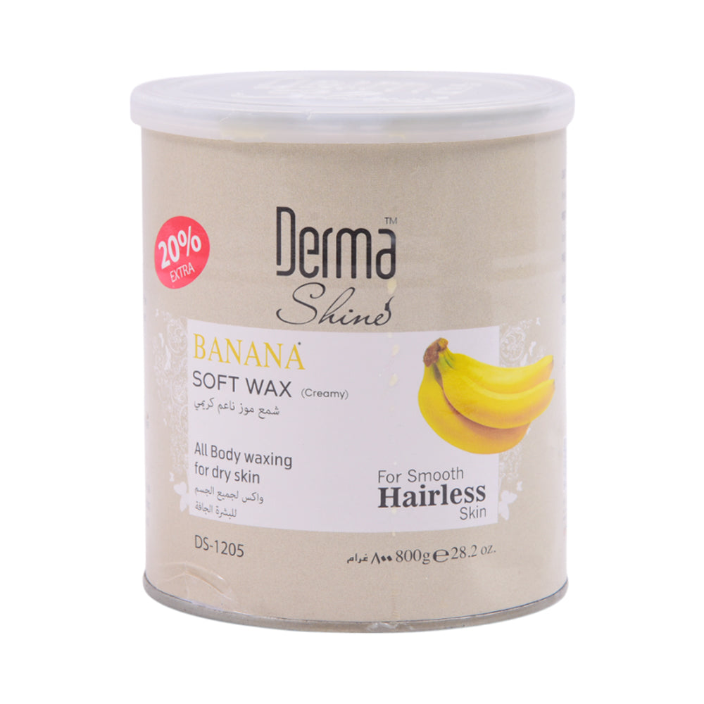 DERMA SHINE BANANA SOFT WAX JAR 800GM Default Title - MamasJan skincare