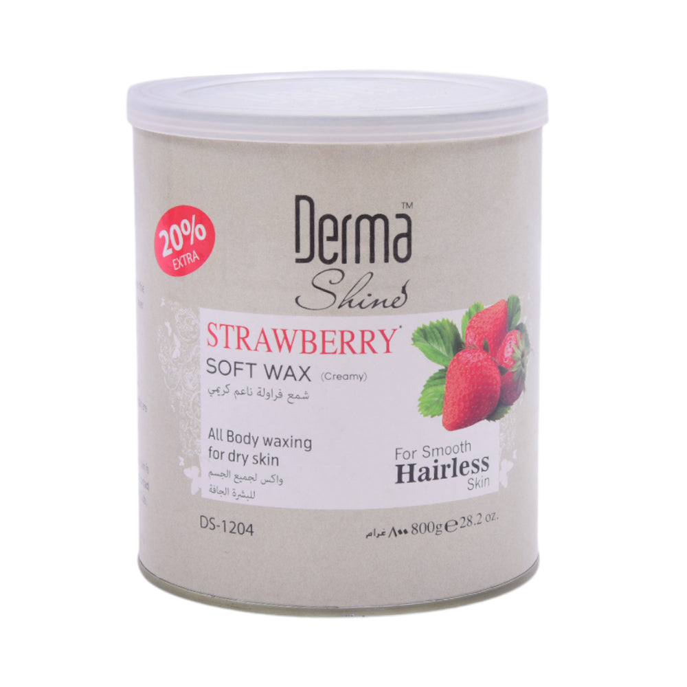 DERMA SHINE STRAWBERRY CREAMY WAX JAR 800GM Default Title - MamasJan skincare