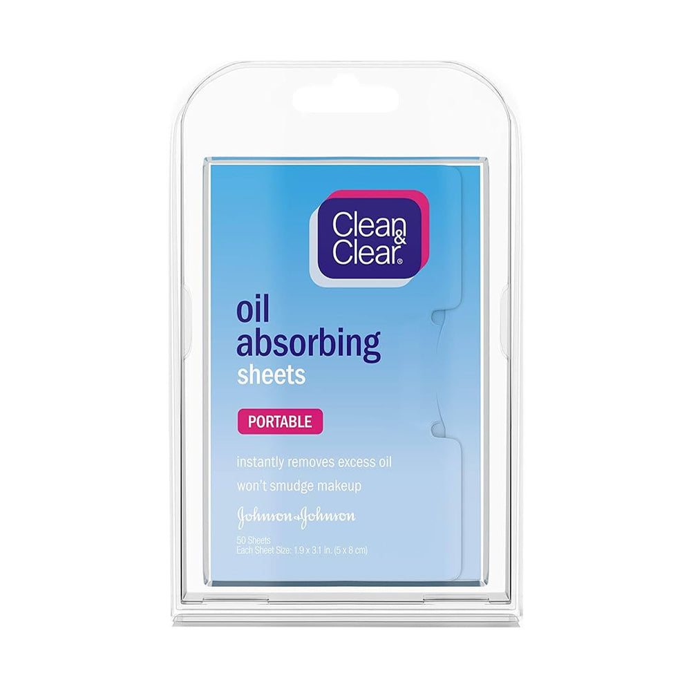 CLEAN & CLEAR PORTABLE OIL OBSORBING SHEETS Default Title - MamasJan skincare