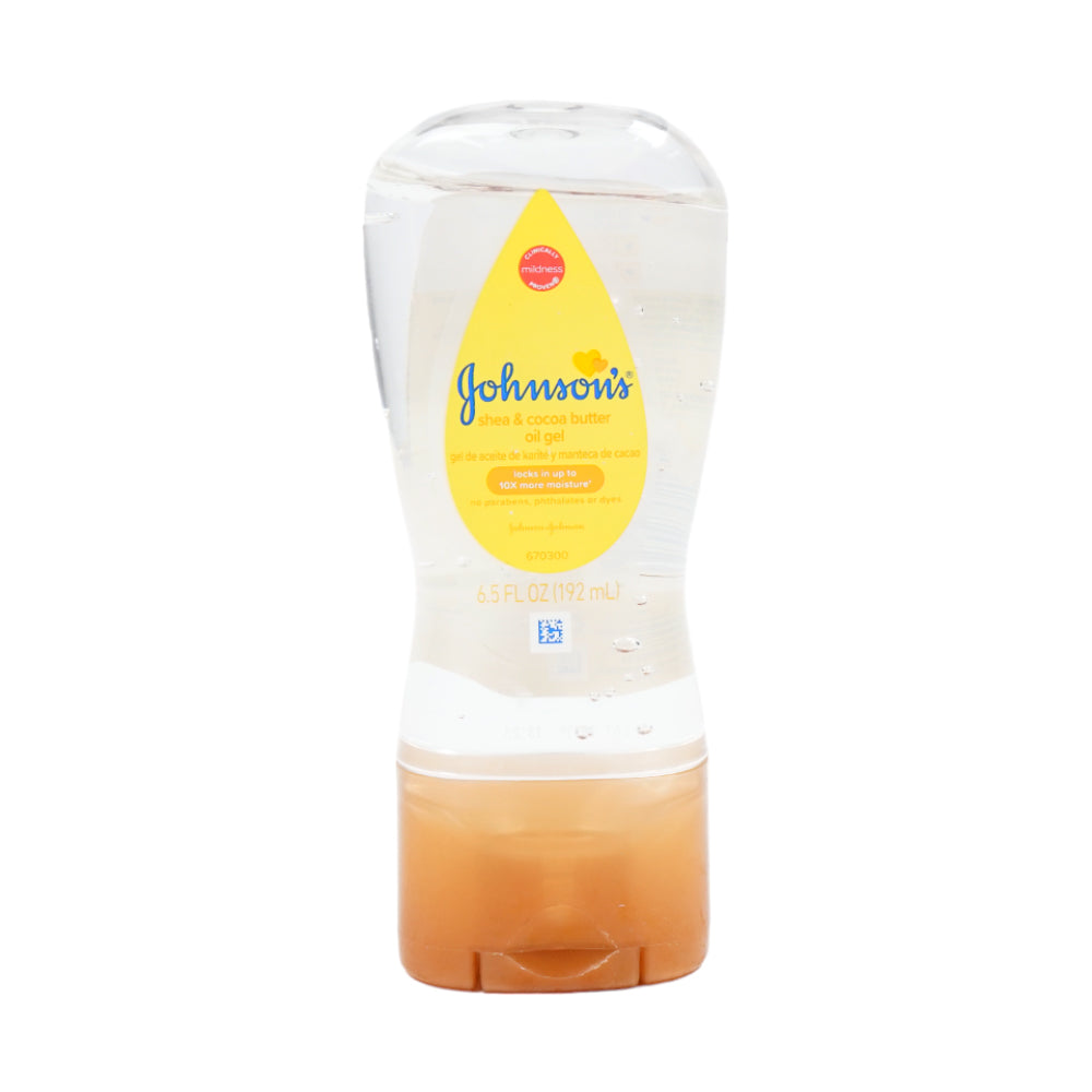 JOHNSONS BABY OIL GEL SHEA AND COCOA BUTTER 192 ML Default Title - MamasJan Grocery Nonfood