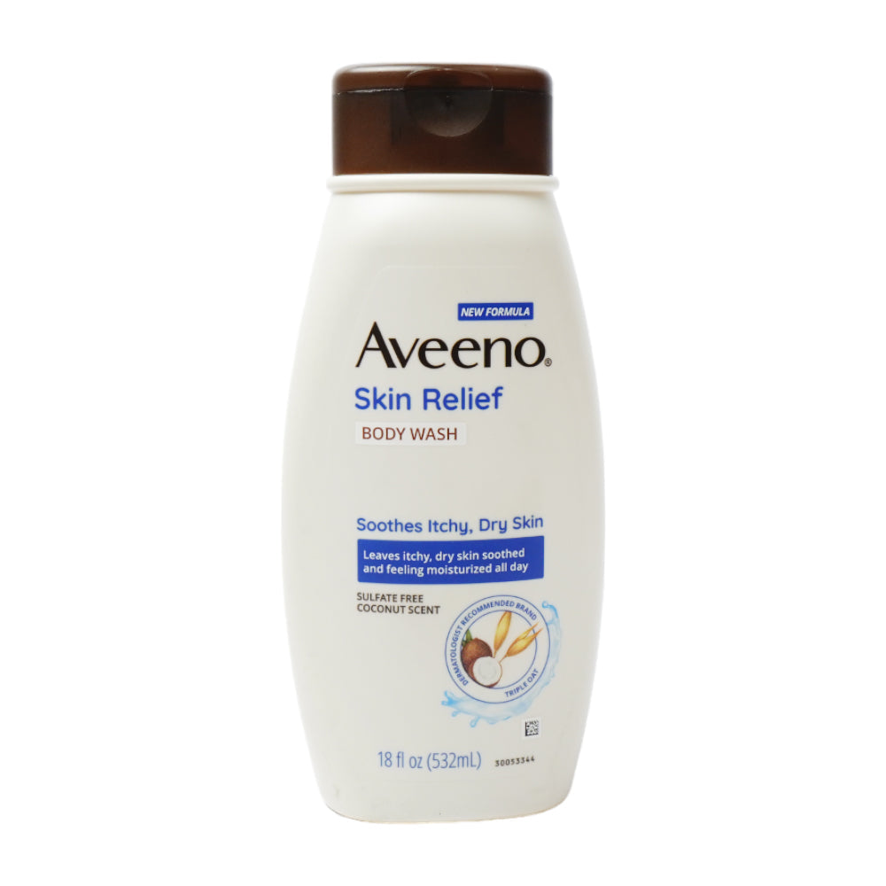 AVEENO BODY WASH COCONUT SCENTED SOOTHES ITCHY 532 ML Default Title - MamasJan Grocery Nonfood