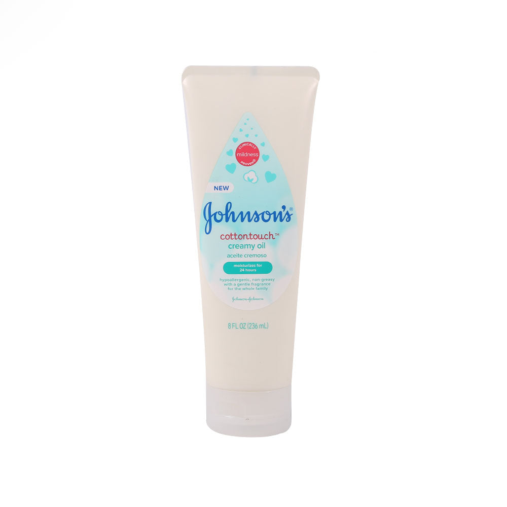 JOHSONS BABY CREAMY OIL COTTONTOUCH 236 ML Default Title - MamasJan Grocery Nonfood