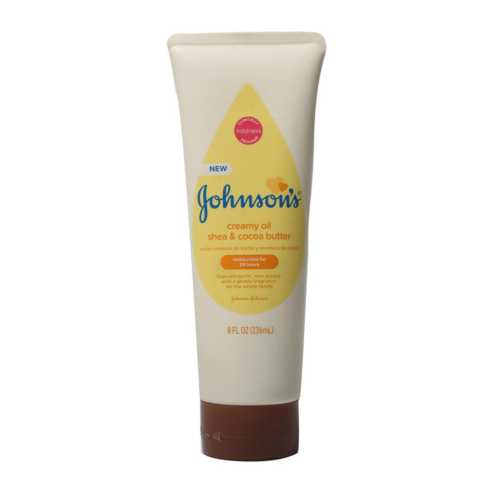 JOHSONS BABY CREAMY OIL SHEA & COCOA BUTTER 236 ML Default Title - MamasJan Grocery Nonfood