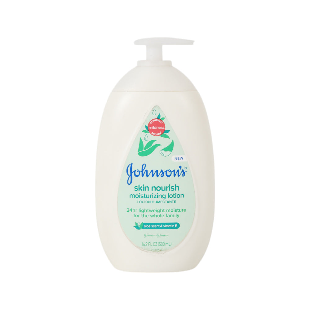 JOHNSONS LOTION SKIN NOURISH ALOE SCENT & VITAMIN E 500 ML Default Title - MamasJan Grocery Nonfood