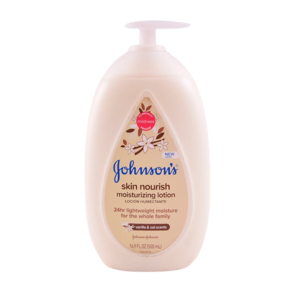 JOHNSONS LOTION SKIN NOURISH VANILLA & OAT SCENTS 500 ML Default Title - MamasJan Grocery Nonfood