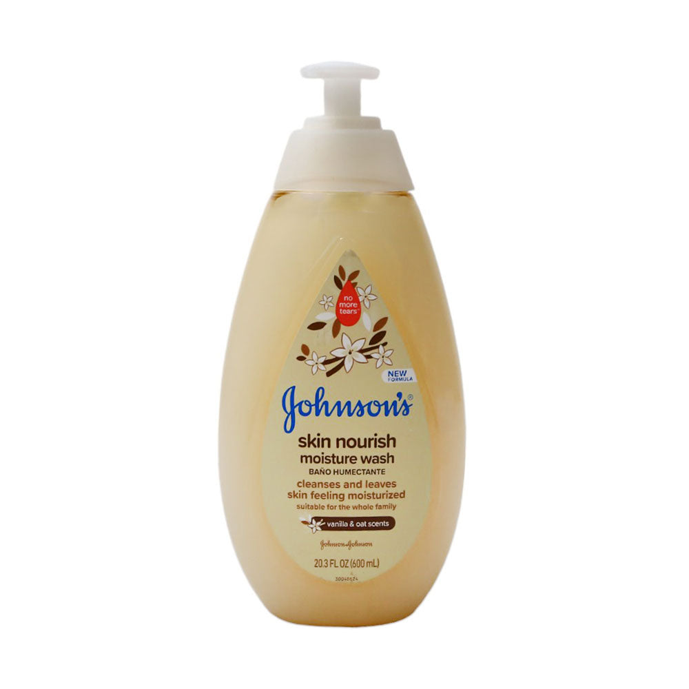 JOHNSONS BABY WASH MOISTURE VANILLA & OAT SCENTS 600 ML Default Title - MamasJan Grocery Nonfood
