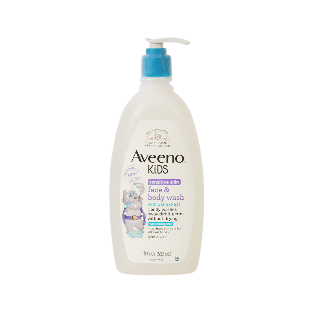 AVEENO KIDS FACE & BODY WASH HYPOALLERGENIC 532 ML Default Title - MamasJan Grocery Nonfood