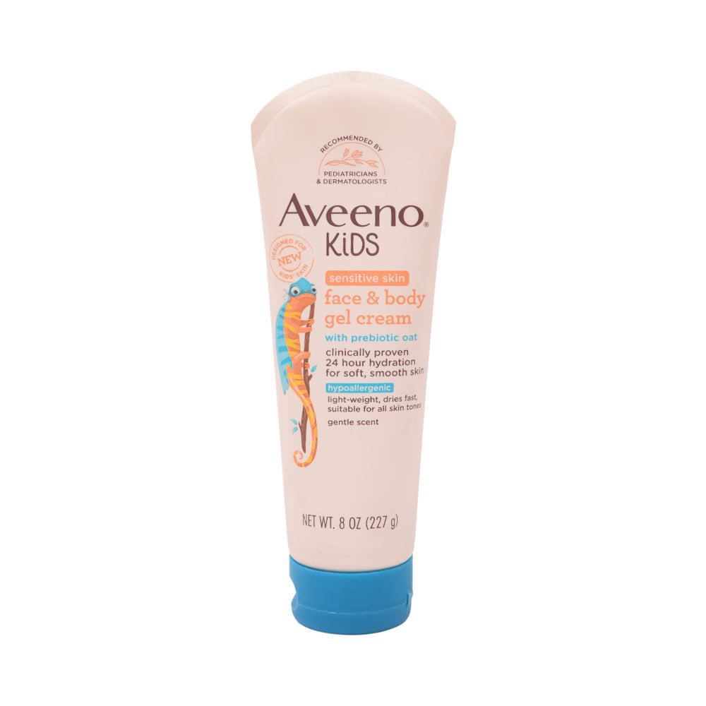 AVEENO KIDS FACE & BODY GEL CREAM FOR SESITIVE SKIN 227 GM Default Title - MamasJan Grocery Nonfood