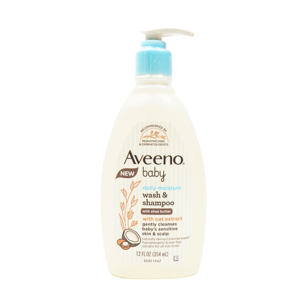 AVEENO BABY SHAMPOO DAILY MOISTURE SHEA BUTTER 354 ML Default Title - MamasJan Grocery Nonfood