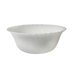 BOWL SALAD MEDIUM MANAL WHITE M0098 Default Title - MamasJan Crockery