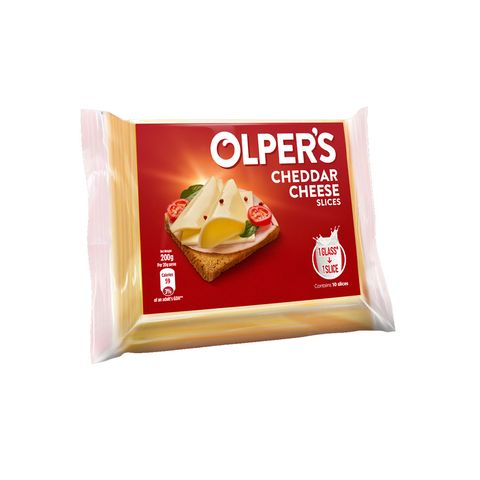 OLPERS CHEDDAR CHEESE SLICES 10 PCS 200 GM Default Title - MamasJan Grocery
