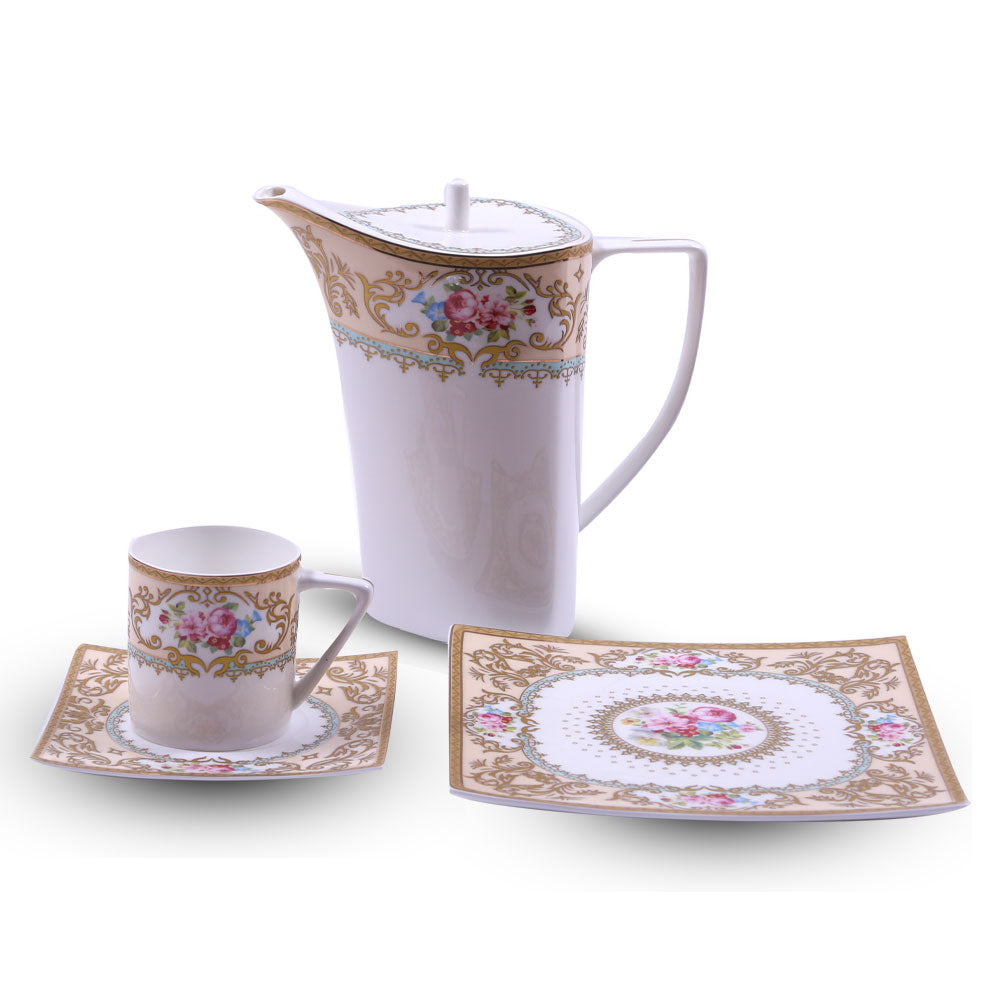TEA SET BONE CHINA 24PC 2001KI Default Title - MamasJan Crockery