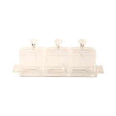 JAM POT SET 3PC ACRYLIC IR F2910 Default Title - MamasJan Crockery