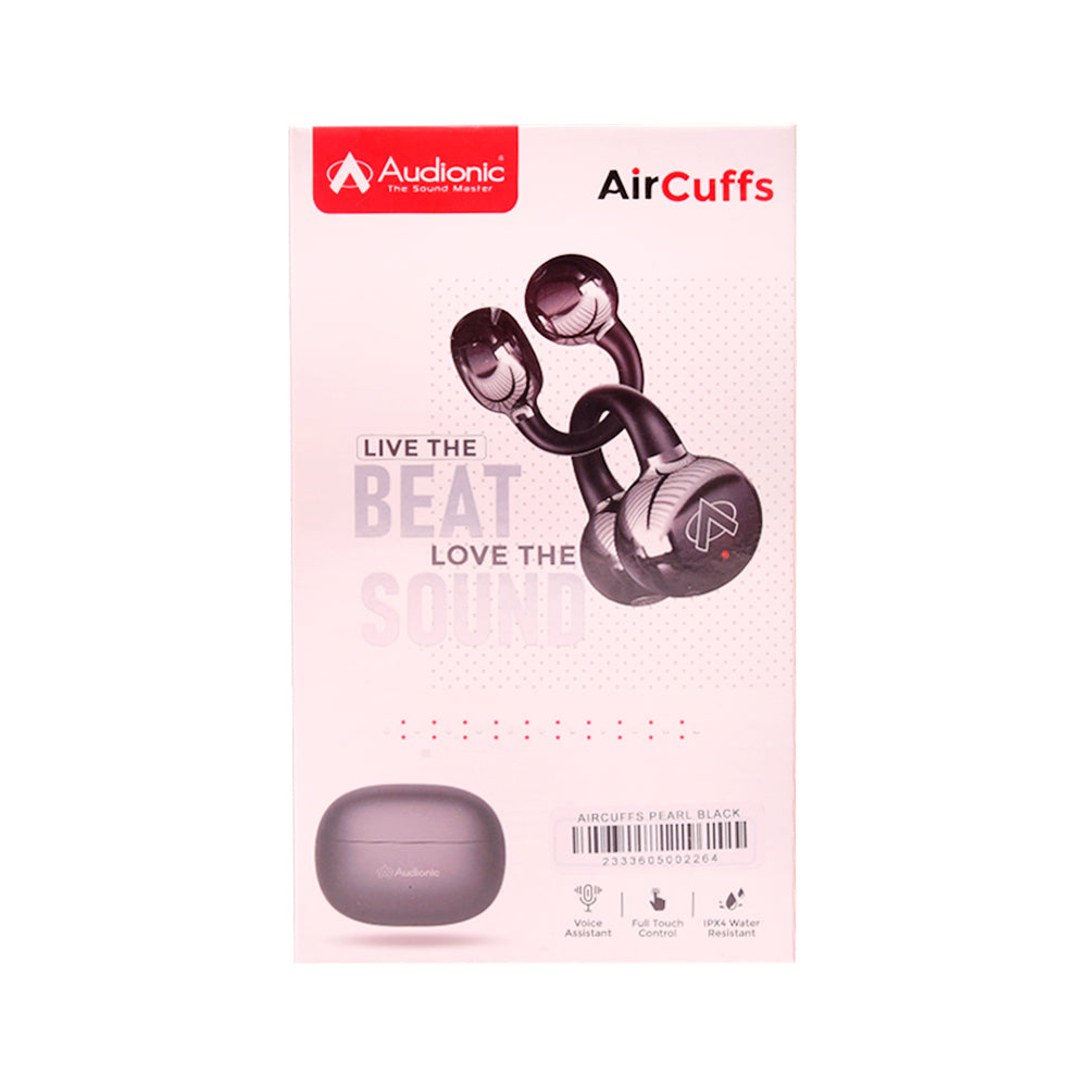 AUDIONIC EARBUDS AIRCUFFS PEARL BLACK Default Title - MamasJan Gift counter