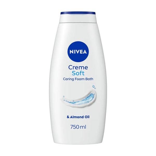 Nivea Shower Gel Cream Soft Caring Foam Bath 750Ml