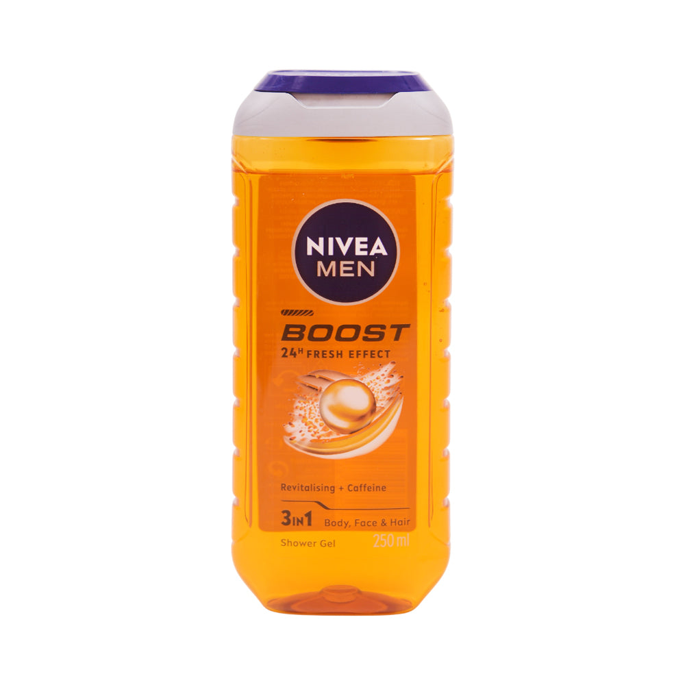 NIVEA MEN SHOWER GEL BOOST 3IN1 REVITALISING & CAFFEINE 250 Default Title - MamasJan skincare