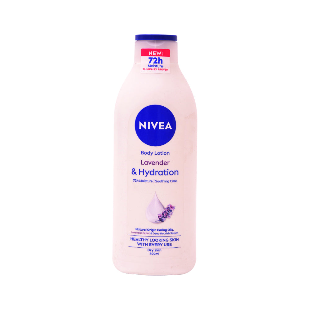 NIVEA BODY LOTION LAVENDER & HYDRATION 400 ML Default Title - MamasJan skincare