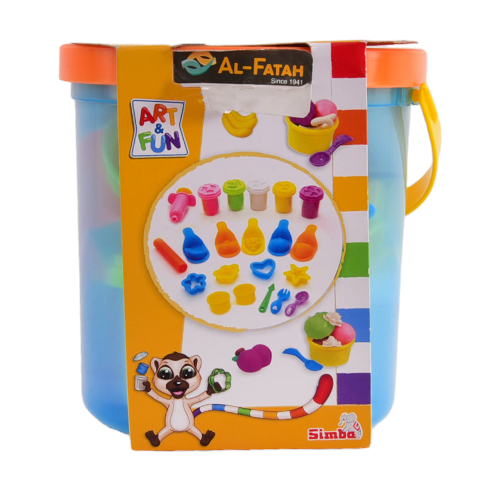 26051 SIMBA DOUGH SET IN BUCKET 16PC (3+ YEAR) Default Title - MamasJan Toys