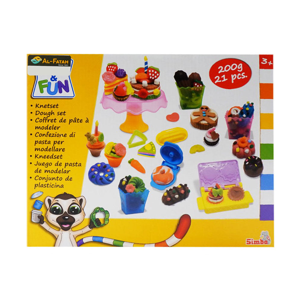 106324617 SIMBA ART & FUN PLAY DOUGH 21PC 200G Default Title - MamasJan Toys