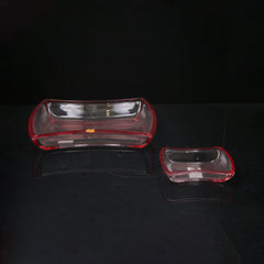 CAKE PLATE SET 7PC WALTHER WINX CHERRY RED 14482-14480 Default Title - MamasJan Crockery
