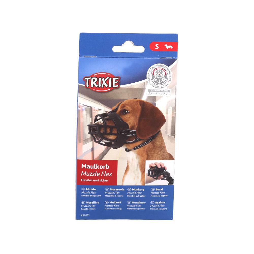 TRIXIE FLEX MUZZLE SILICONE S BLACK 17611 Default Title - MamasJan Grocery Nonfood