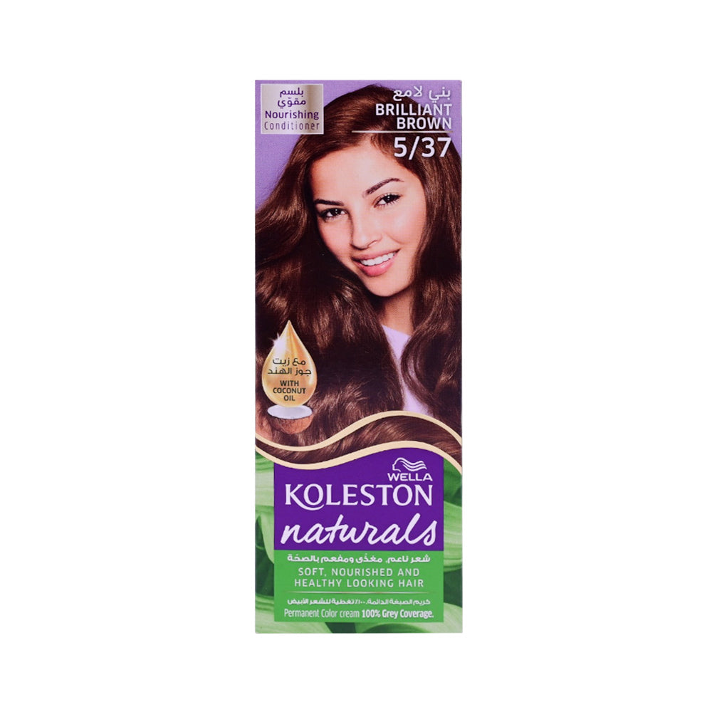 WELLA HAIR COLOR KOLESTON NATURALS 5/37 BRILLIANT BROWN 110 Default Title - MamasJan haircare