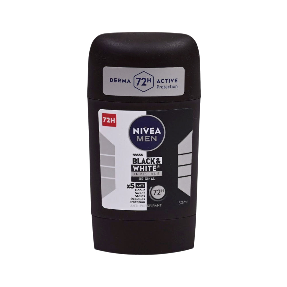 NIVEA MEN BLACK & WHITE INVISIBLE DEO STICK 40 ML Default Title - MamasJan perfumes