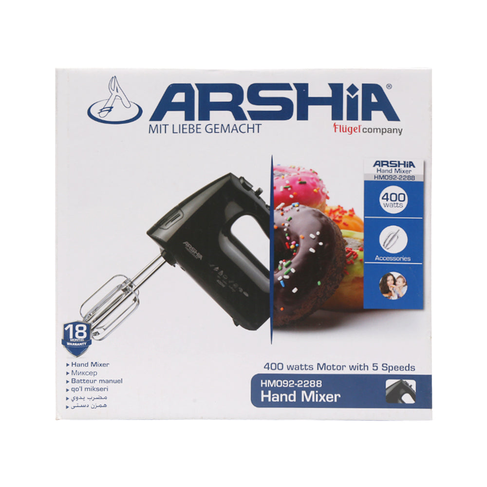 ARSHIA HAND MIXER HM092/2288BS Default Title - MamasJan Electronics